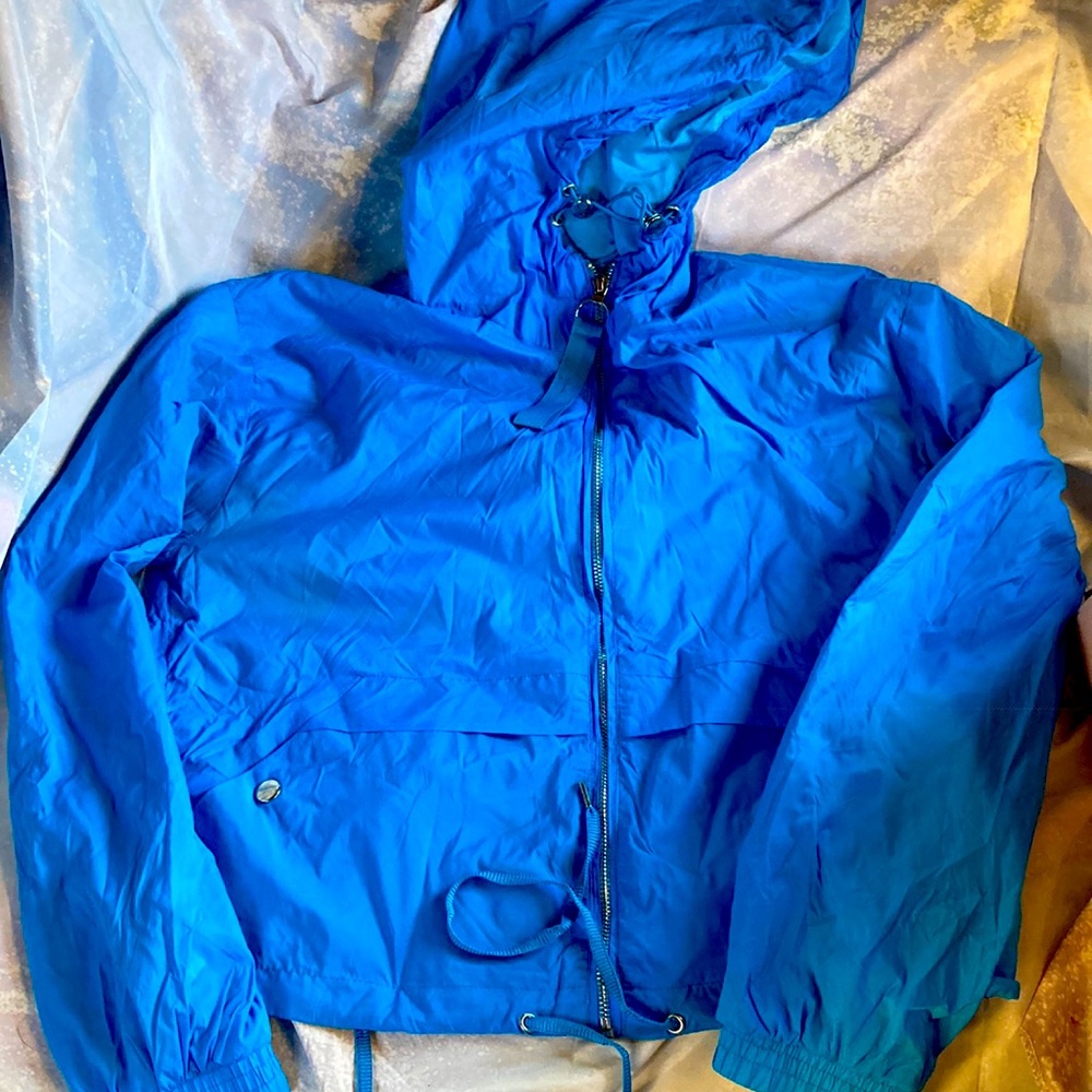 Aqua Blue Windbreaker